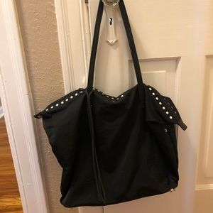 Rebecca Minkoff Black Nylon Stud Tote